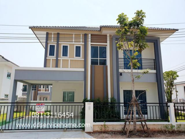 ขายบ้านเดี่ยว 2 ชั้น เนื้อที่ 53.7 ตรว. ลลิลทาวน์ แลนซีโอ คริป 3 บางนา-สุวรรณภูมิ  (บางนา-ตราด กม.18) ถนนศรีวารีน้อย 53.7 ตรว 4.98 ล้าน บ้านใหม่