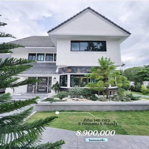 บ้านหลังใหญ่ 2 ชั้น ในโครงการ แปลงมุม สันกำแพง          