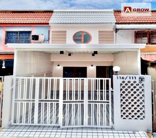 ม. มิตรประชาวิลล่า บางใหญ่-คลองถนน ติดสถานีรถไฟฟ้า บ้านพร้อมอยู่ รีโนเวทใหม่ ทำสีใหม่ภายในภายนอก