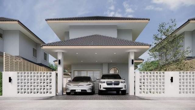 บ้านสร้างใหม่ โมเดิร์นเจแปน ในโครงการ สันทราย       