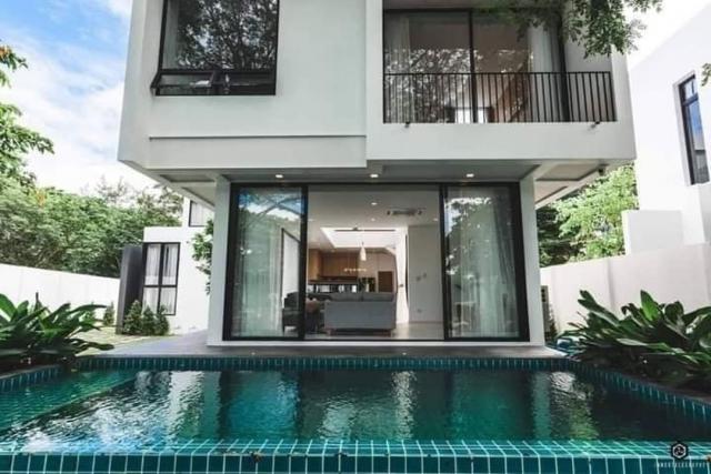 พูลวิลล่าสวยให้เช่า 120,000 บาท/เดือน​ 177 ตรว. 5 นอน 5 น้ำ โซนหางดง​ ตกแต่งสวย สไตล์โมเดิร์น พร้อมเฟอร์นิเจอร์ครบ พร้อมอยู่