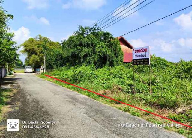 ขายที่ดิน ใกล้ รพ.ลำพูน จามเทวี ซ.10, 334.8 ตร.ว. บรรยากาศดีมาก เดินทางสะดวก ถนนซอยกว้าง