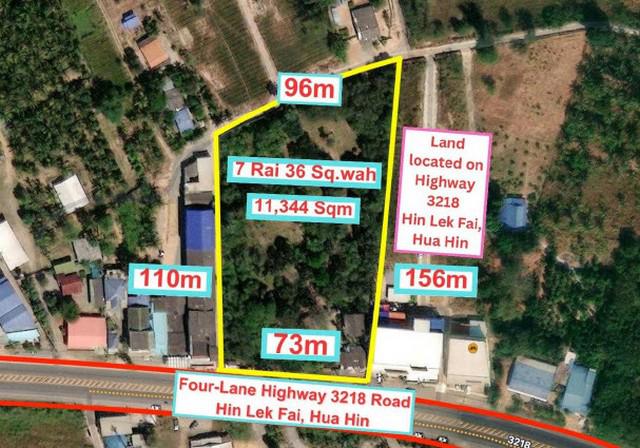 พื้นที่ดิน ที่ดิน หินเหล็กไฟ หัวหิน ประจวบคีรีขันธ์  17500000 บ. ใกล้ ห่างจากสี่แยกบายพาสหัวหิน สามารถเชื่อมไปถนนชะอำ-ปราณบุรี 3.4 กม. (4 นาที) เดินทางสะดวก ราคาไม่แพง ทำเลดี อยู่ติดถนนใหญ่ และถนนย่อย ซึ่งสามารถนำไปพัฒนาโครงการเป็นอาคารพาณิชย์, ปั๊มน