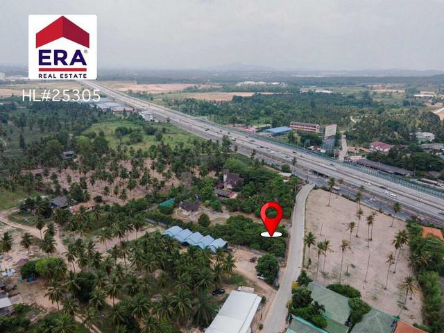 ขายที่ดินพร้อมสิ่งปลูกสร้างติดถนนมอเตอร์เวย์หมายเลข 7 (ชลบุรี-พัทยา) ถนนสายตะเคียนเตี้ย ตำบลตะเคียนเตี้ย อำบางละมุง จังหวัดชลบุรี