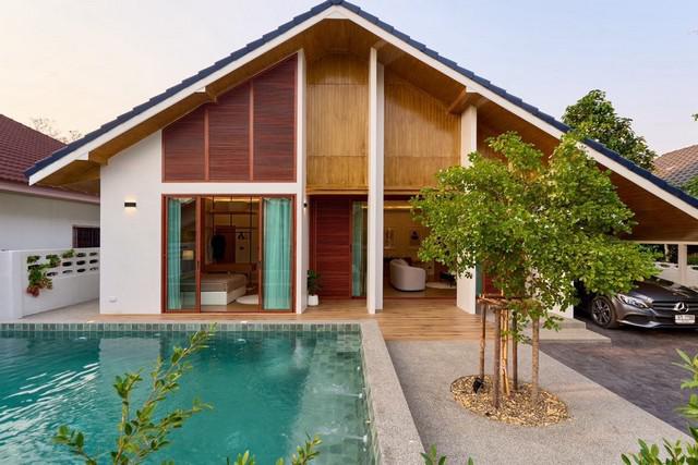 ขายบ้านพูลวิลล่า Pool villa 75ตรว. 3นอน4น้ำ 8.5ลบ. บ้านสวนนนทรี ใกล้เซ็นทรัลเฟส ตลาดรวมโชค ต.หนองจ๊อม อ.สันทราย เชียงใหม่
