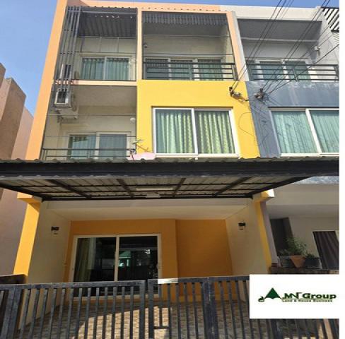 ให้เช่า ทาวน์โฮม3ชั้น 25ตรว.โครงการกรีนิช  ติดถนนใหญ่ ถนนรามอินทรา กม12 ใกล้แม็คโคร