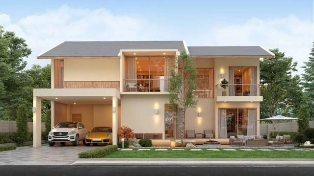 บ้านเดี่ยวสร้างใหม่ สไตล์โมเดิร์น ตกแต่งสวย โซนแม่เหียะ
