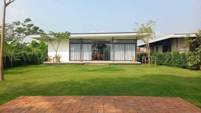 B1 บ้านพักตากอากาศ บางเลน นครปฐม เฟอร์นิเจอร์ไม้สัก พร้อมเข้าอยู่