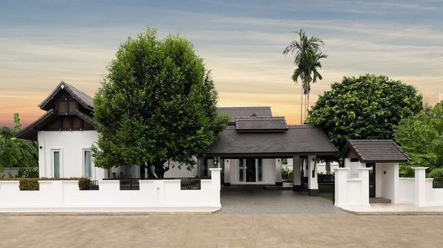 บ้านชั้นเดียว สไตล์ล้านนาประยุกต์ เรียบง่าย ในโครงการหรู หางดง 