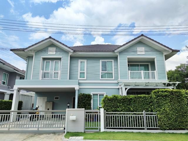 LVPU53150 ขาย บ้านเดี่ยว บุราสิริ ปัญญาอินทรา Burasiri Panyaindra บ้านสไตล์ยุโรป New England Colonial หมู่บ้านอยู่ตรงข้ามห้างแม็คโคร