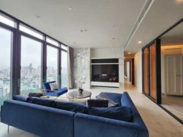 บิ๊วอินสวยหรู !ชั้นสูงวิวสวย! Ultimate Luxury ! Pet Friendly！Private Lift ！ให้เช่าคอนโดหรูเดอะ โมนูเม้นท์ ทองหล่อ 125.2 ตร.ม 2 นอน 3 น้ำ 