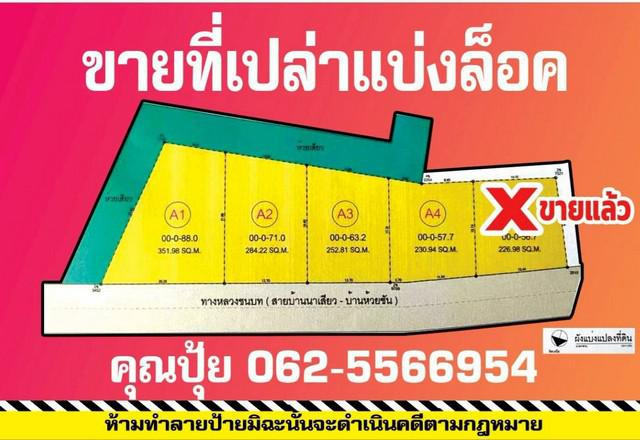 ขายที่เปล่าชัยภูมิขายที่แบ่งล็อค-เยื้องโรงเรียนนาเสียว โฉนดปลอดภาระ